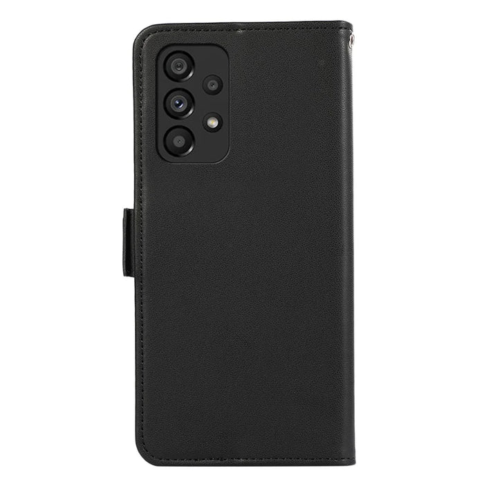 ABEEL For Samsung Galaxy A33 5G Case RFID Blocking Folio Stand Phone Protector - Black - 7
