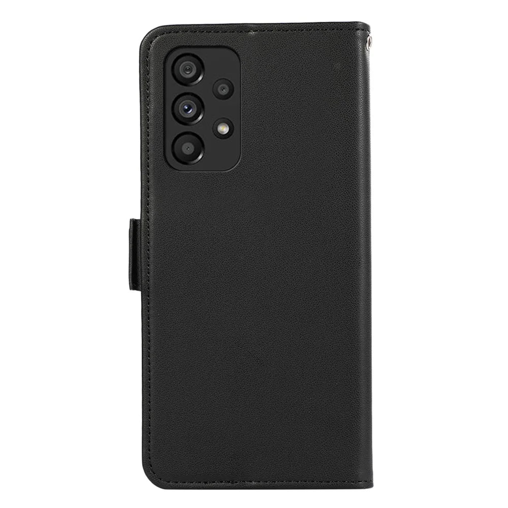 ABEEL For Samsung Galaxy A23 5G (Global Version) / A23 4G Case RFID Blocking Flip Leather Phone Cover - Black - 7