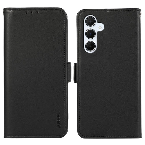 ABEEL For Samsung Galaxy A15 4G / A15 5G Case Scratch-proof PU Leather+TPU Phone Cover - Black - 1