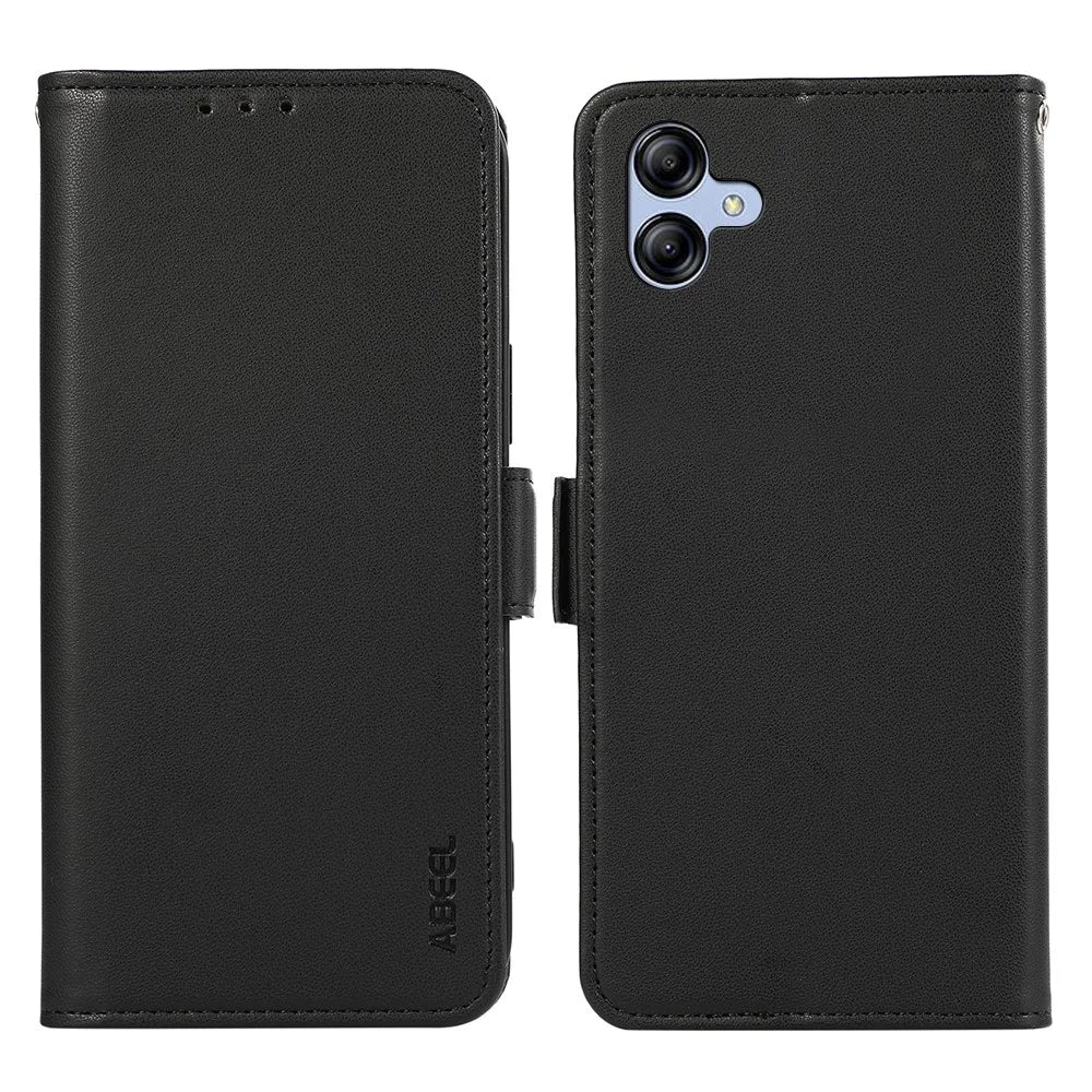 ABEEL For Samsung Galaxy A05 4G Case RFID Blocking Wallet Bump Proof Smart Phone Shell - Black - 1
