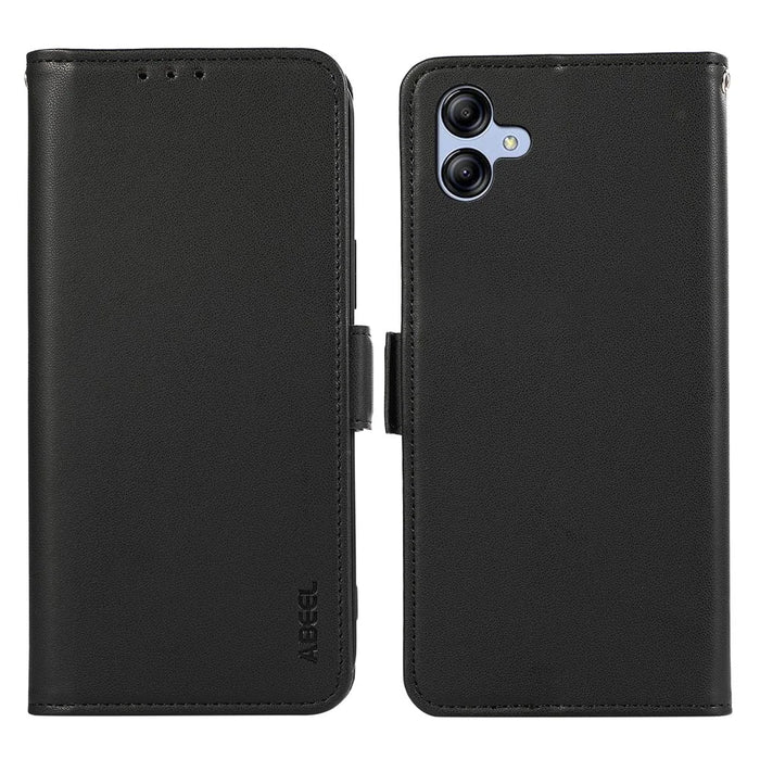 ABEEL For Samsung Galaxy A05 4G Case RFID Blocking Wallet Bump Proof Smart Phone Shell - Black - 1