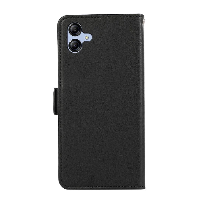 ABEEL For Samsung Galaxy A05 4G Case RFID Blocking Wallet Bump Proof Smart Phone Shell - Black - 7