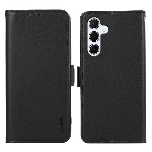 ABEEL For Samsung Galaxy A05s 4G Case RFID Blocking Card Slots Wallet Leather Phone Cover - Black - 1