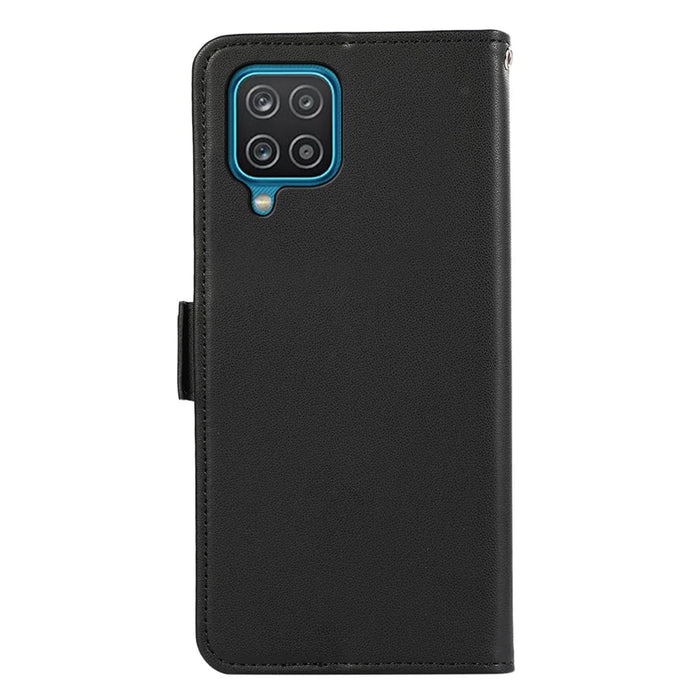 ABEEL For Samsung Galaxy A12 Case Wallet Leather Protective Phone Cover RFID Blocking - Black - 7