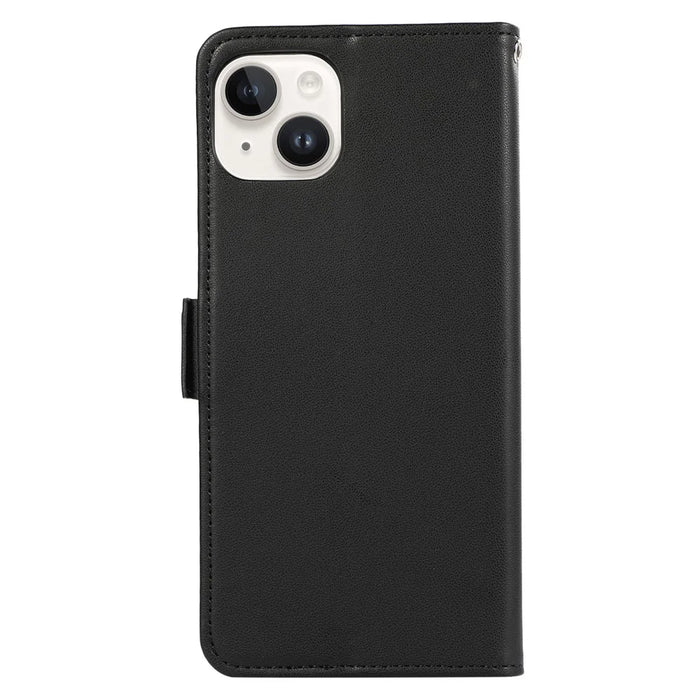 ABEEL For iPhone 13 Wallet Case RFID Blocking Protective Leather Phone Shell - Black - 7