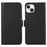 ABEEL For iPhone 14 Case PU Leather Stand Phone Cover RFID Blocking Wallet - Black - 1