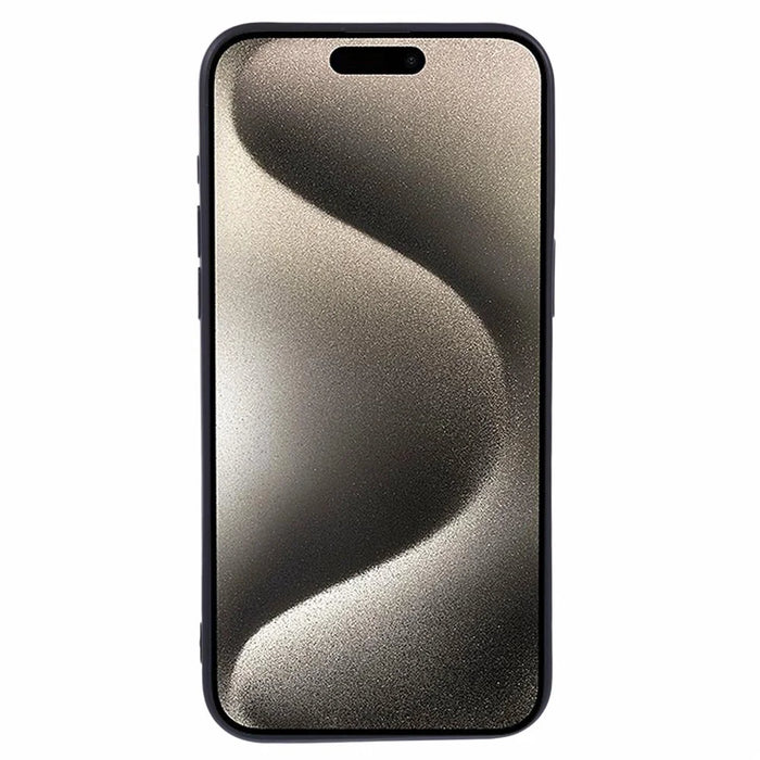 JTW Series For iPhone 15 Pro Max Shock-Absorbent TPU Case Down Jacket Design Phone Protector - Black - 2
