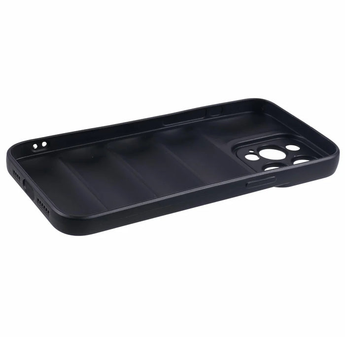 JTW Series For iPhone 15 Pro Max Shock-Absorbent TPU Case Down Jacket Design Phone Protector - Black - 4