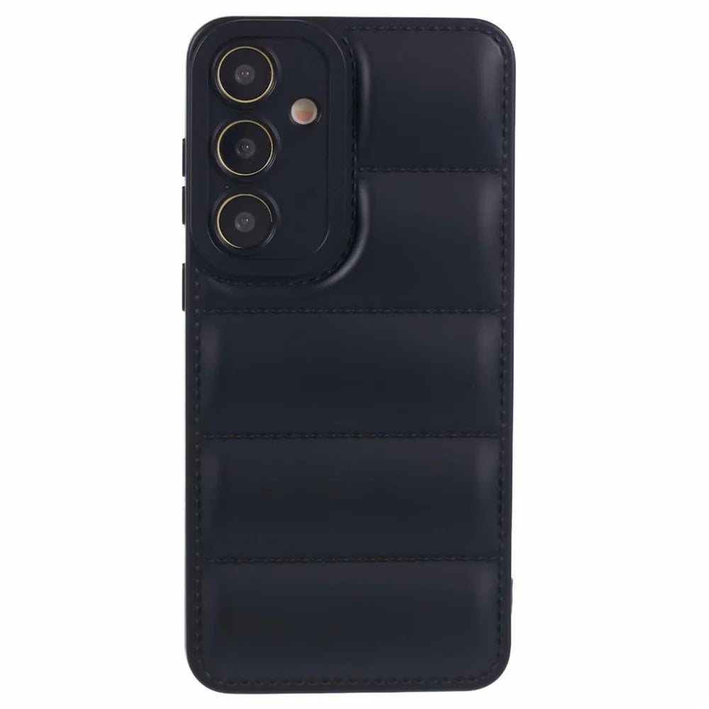 JTW Series TPU Case for Samsung Galaxy S24+ Shell Down Jacket Bump Proof Phone Cover - Black - 1