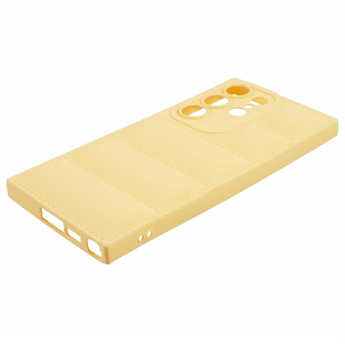 JTW Series For Samsung Galaxy S24 Ultra Cell Phone Case Rubberized  Down Jacket Design Shell - Yellow - 4