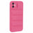 JTW Series TPU Case for iPhone 12 6.1 inch Shell Down Jacket Reinforced Four Corners Phone Cover - Rose - 1