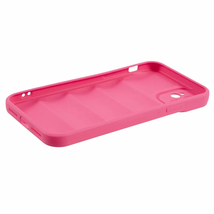 JTW Series TPU Case for iPhone 12 6.1 inch Shell Down Jacket Reinforced Four Corners Phone Cover - Rose - 4