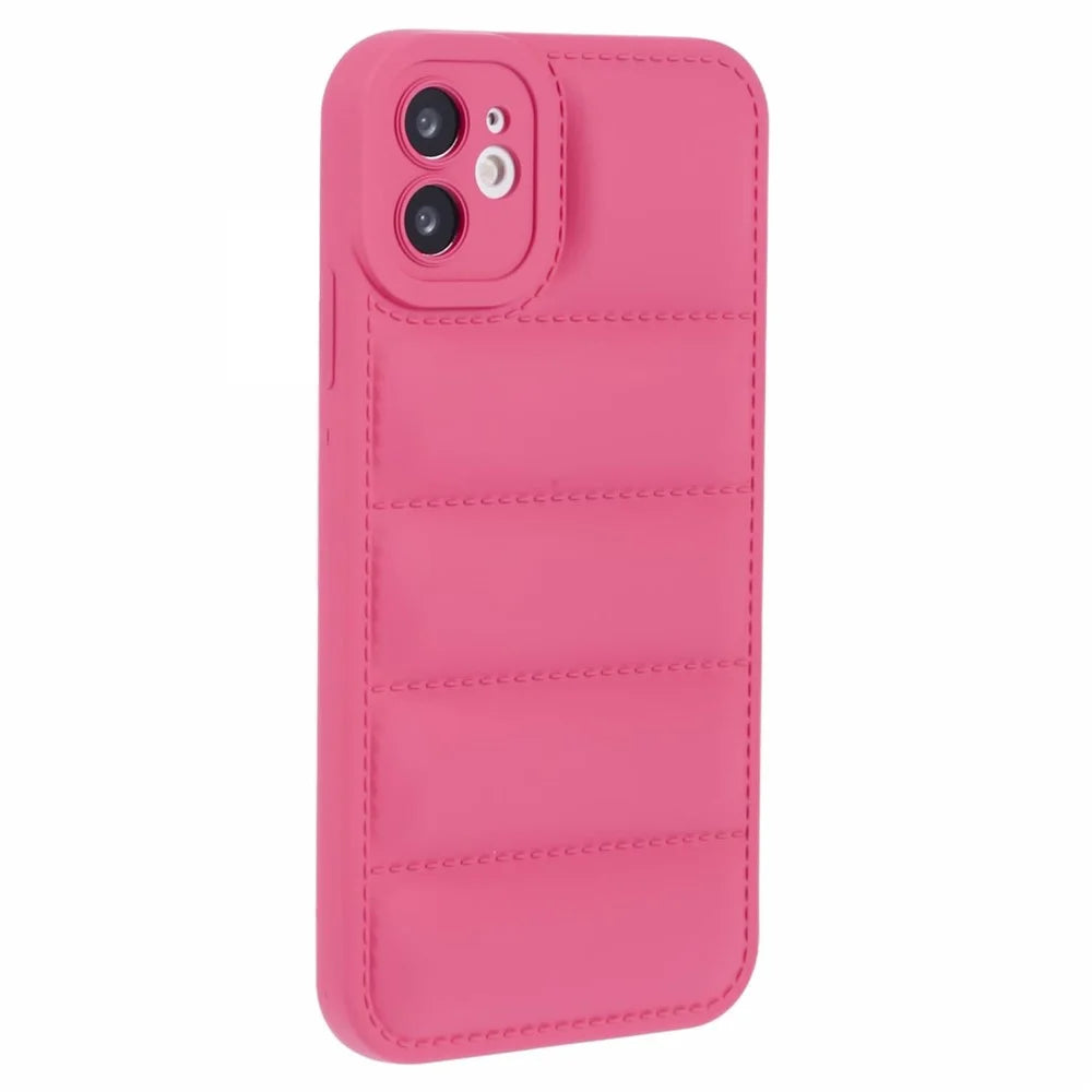 JTW Series TPU Case for iPhone 11 Shell Shock-absorbing Down Jacket Phone Cover - Rose - 1