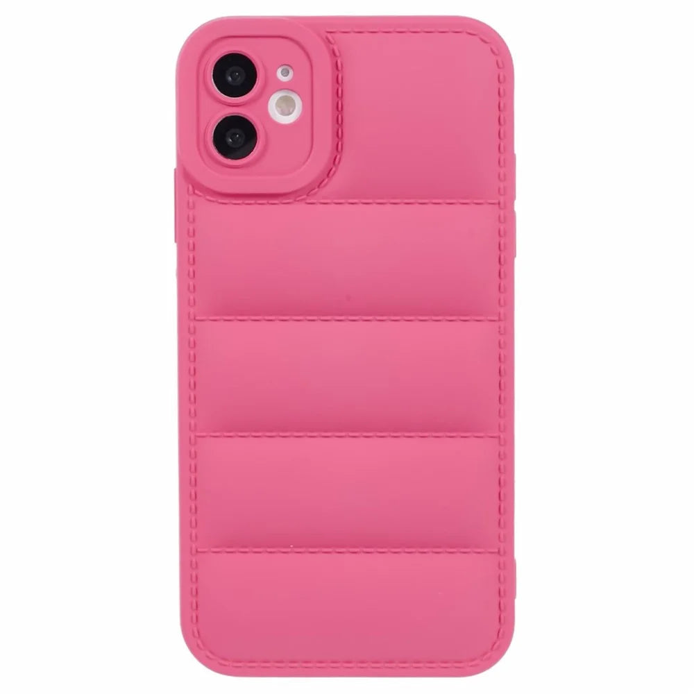 JTW Series TPU Case for iPhone 11 Shell Shock-absorbing Down Jacket Phone Cover - Rose - 3