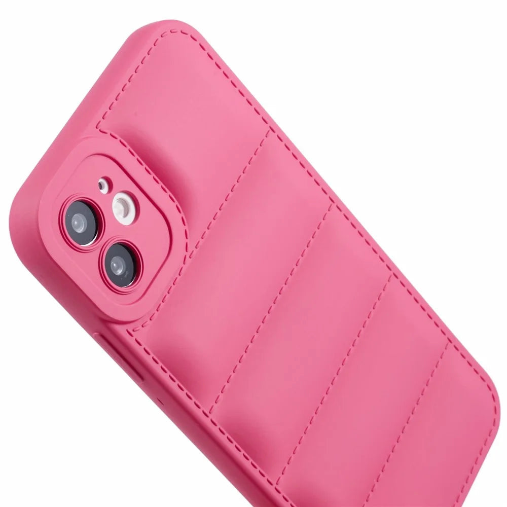 JTW Series TPU Case for iPhone 11 Shell Shock-absorbing Down Jacket Phone Cover - Rose - 6