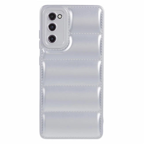 JTW Series For Samsung Galaxy S20 FE /  S20 FE 5G / S20 FE 2022 / S20 Lite Phone Case with Down Jacket Texture - Silver - 1