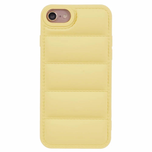 JTW Series For  iPhone 6 / 6s / 7 / 8 / SE (2020) / SE (2022) Rubberized Case Down Jacket TPU Phone Protector - Yellow - 1