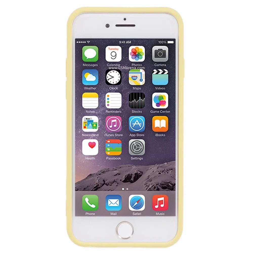 JTW Series For  iPhone 6 / 6s / 7 / 8 / SE (2020) / SE (2022) Rubberized Case Down Jacket TPU Phone Protector - Yellow - 2
