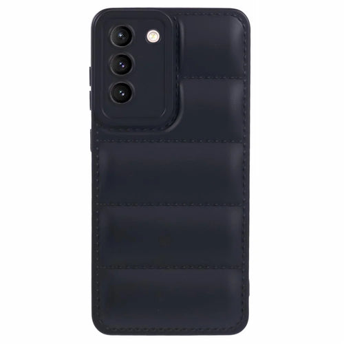 JTW Series For Samsung Galaxy S21 4G / 5G Case Down Jacket TPU Shockproof Phone Protector - Black - 1