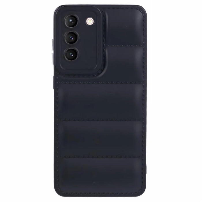 JTW Series For Samsung Galaxy S21 4G / 5G Case Down Jacket TPU Shockproof Phone Protector - Black - 1