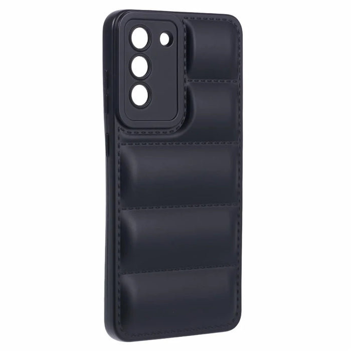 JTW Series For Samsung Galaxy S21 4G / 5G Case Down Jacket TPU Shockproof Phone Protector - Black - 3