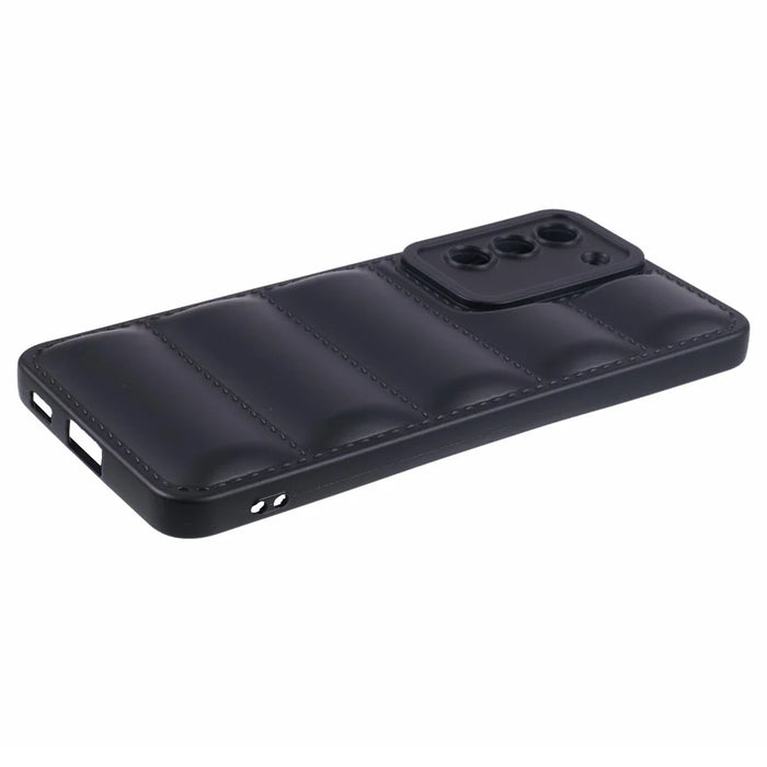 JTW Series For Samsung Galaxy S21 4G / 5G Case Down Jacket TPU Shockproof Phone Protector - Black - 5