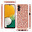 For Samsung Galaxy A55 5G Case TPU+PC Sequins Bling Phone Cover - Rose Gold - 5