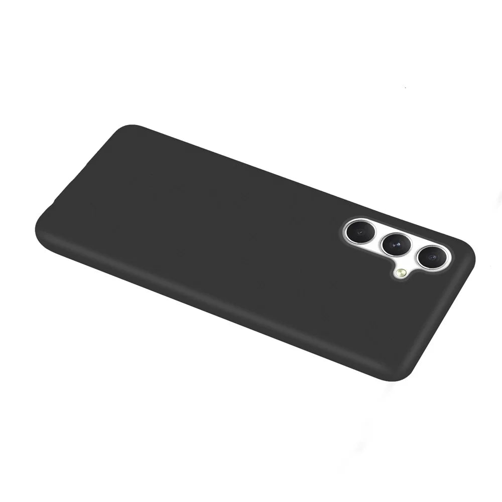 For Samsung Galaxy A15 4G / 5G Drop Resistant TPU Case Matte Cell Phone Cover - Black - 3