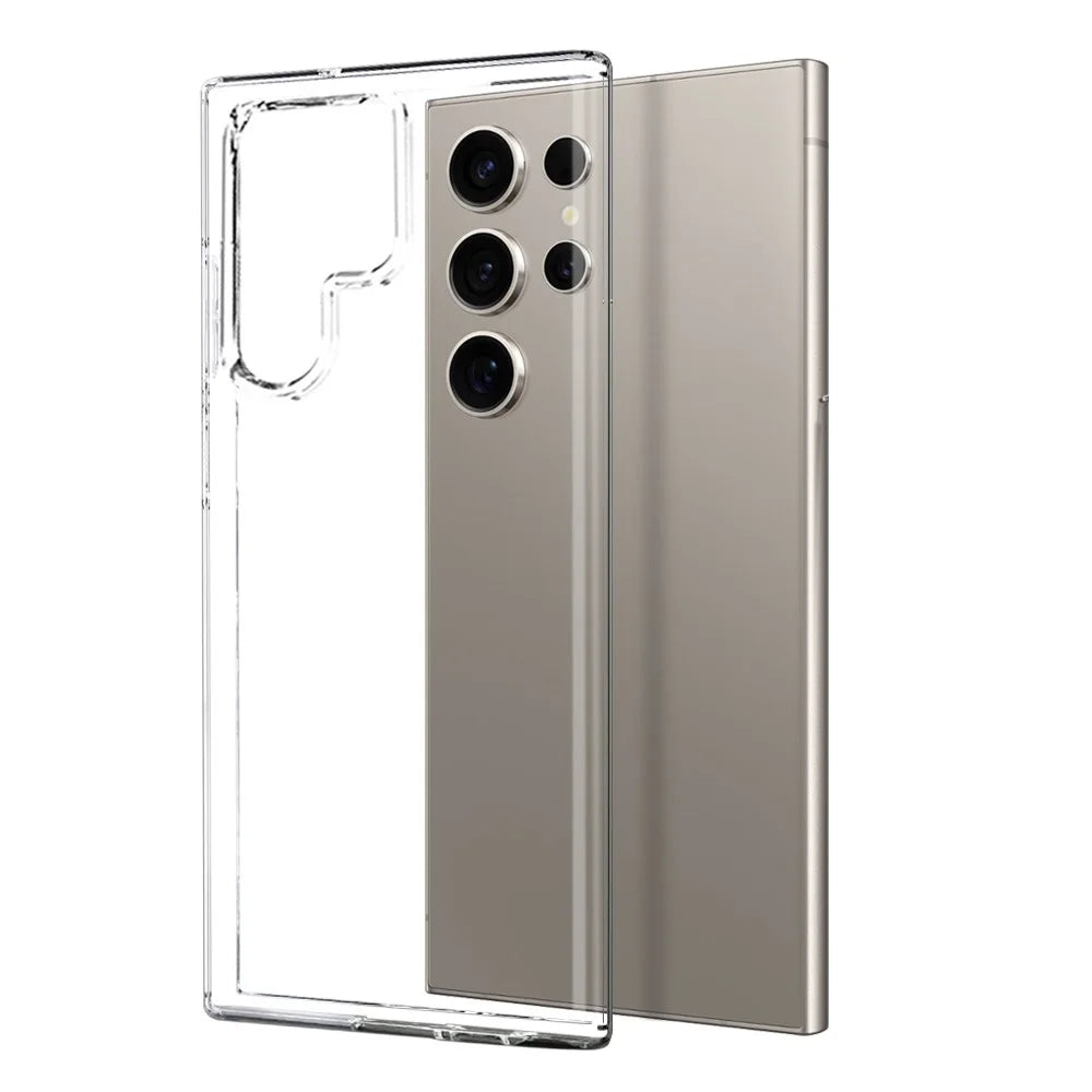 NORTHJO For Samsung Galaxy S24 Ultra TPU Case +Tempered Glass Film+Camera Lens Film (Support Fingerprint Unlock) - 2