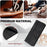 For Samsung Galaxy S23 FE Case Triangle Imprinted Anti-scratch Phone Wallet Cover - Black - 4