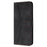 For Samsung Galaxy S23 FE Case Triangle Imprinted Anti-scratch Phone Wallet Cover - Black - 7