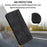 For Samsung Galaxy A15 5G  Case Leather Triangle Imprinted Card Slots Cell Phone Cover - Black - 6