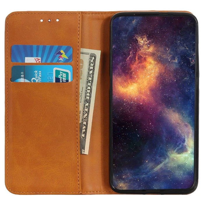 For Google Pixel 10 Pro / 10 / 9 Pro / 9 Case Split Leather Magnetic Adsorption Shockproof Flip Phone Cover - Brown - 2
