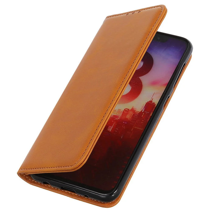 For Google Pixel 10 Pro / 10 / 9 Pro / 9 Case Split Leather Magnetic Adsorption Shockproof Flip Phone Cover - Brown - 5