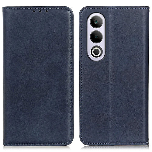 For OnePlus Nord CE4 5G Case Split Leather Magnetic Adsorption Flip Phone Cover - Blue - 1