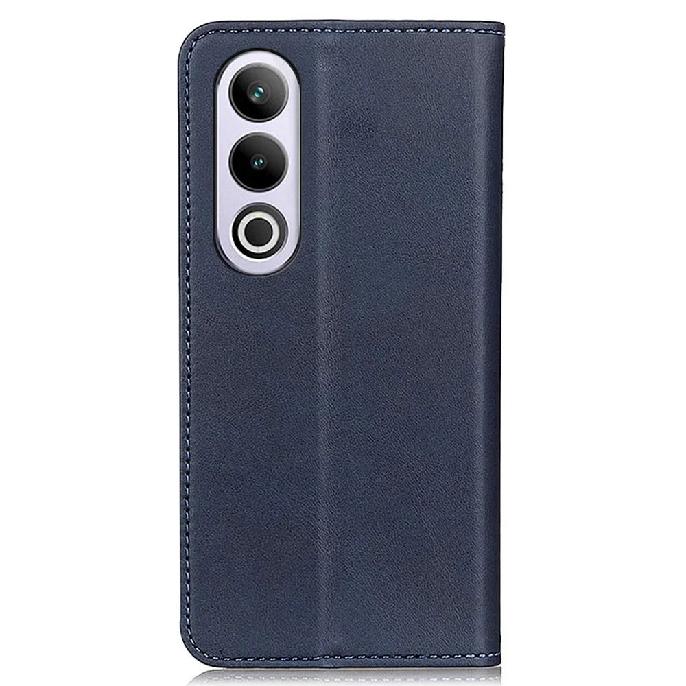 For OnePlus Nord CE4 5G Case Split Leather Magnetic Adsorption Flip Phone Cover - Blue - 7