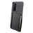 For Sony Xperia 1 V Kickstand Case Leather+PC+TPU Anti-scratch Mobile Phone Cover - Black - 2