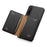For Sony Xperia 1 V Kickstand Case Leather+PC+TPU Anti-scratch Mobile Phone Cover - Black - 4