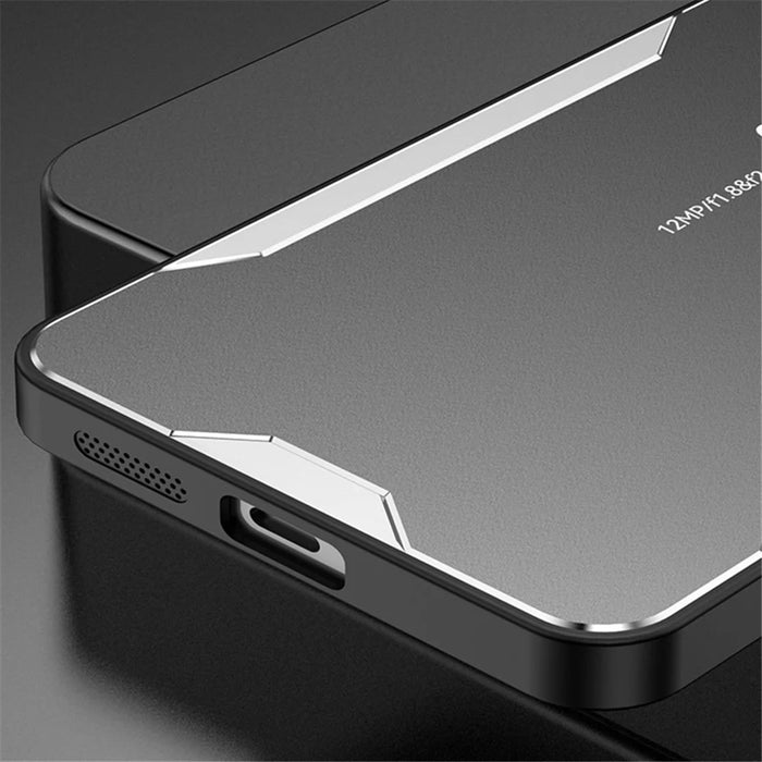 For Samsung Galaxy A34 5G Shockproof Case Aluminum Alloy+TPU+PC Combination Protective Shell - Silver - 2
