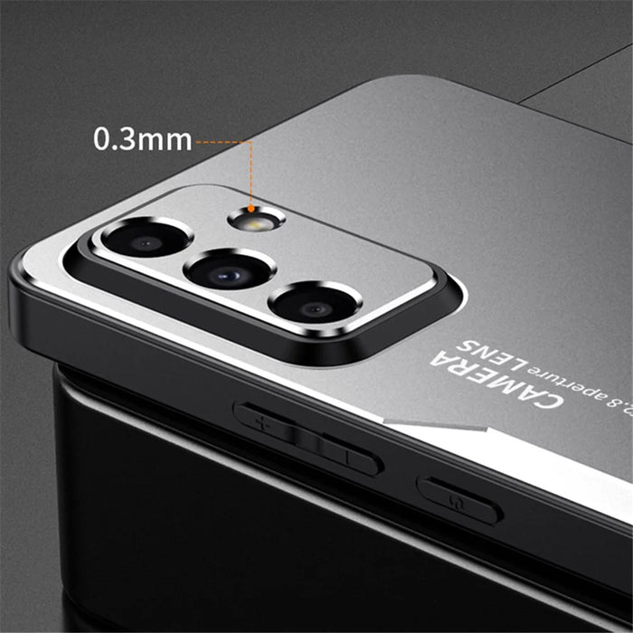 For Samsung Galaxy A34 5G Shockproof Case Aluminum Alloy+TPU+PC Combination Protective Shell - Silver - 3