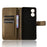 For TCL 50 SE Wallet Phone Case Diamond Texture PU Leather Flip Cover - Brown - 4