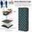 For TCL 505 T509K / T5094 Leather Case with Strap RFID Blocking Wallet Phone Cover - Black - 5