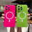 For iPhone 15 Pro Max Case Compatible with MagSafe Shiny Glitter TPU Phone Cover - Fluorescent Green - 3