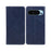 For Google Pixel 10 Pro XL / 9 Pro XL Case Calf Texture PU Leather Magnetic Flip Folio Phone Cover - Blue - 1