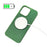 For iPhone 15 Pro Max Shockproof Case PU+TPU Slim Phone Cover Compatible with MagSafe - Orange - 2