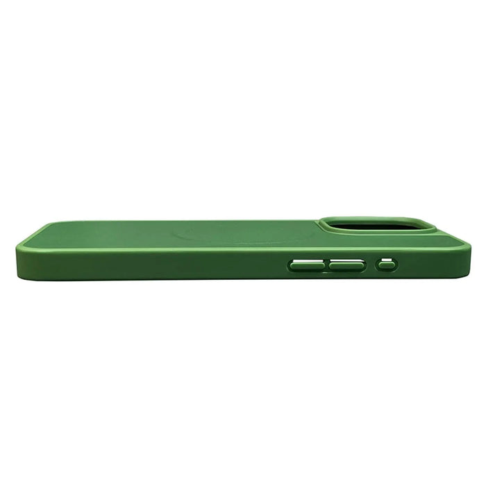 For iPhone 15 Pro Max Shockproof Case PU+TPU Slim Phone Cover Compatible with MagSafe - Orange - 4