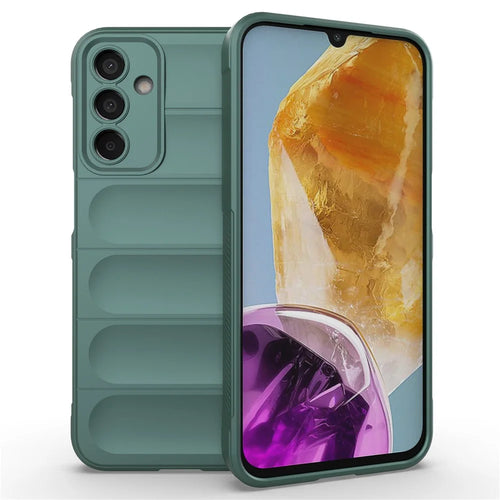For Samsung Galaxy M15 5G / F15 5G Case Anti-Scratch Soft TPU Phone Protection Cover - Green - 1