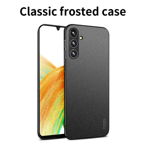 MOFI Shield Matte Series for Samsung Galaxy A35 5G Case Hard PC Drop Protection Phone Cover - Black - 2