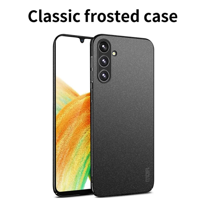 MOFI Shield Matte Series for Samsung Galaxy A35 5G Case Hard PC Drop Protection Phone Cover - Black - 2