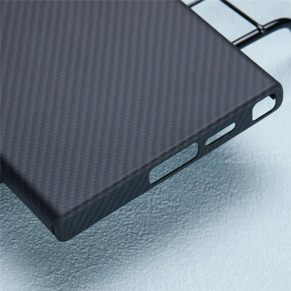 For Samsung Galaxy S24 Ultra Magnetic Case 600D Fine Texture Aramid Fiber Cover with Metal Lens Protector - 6